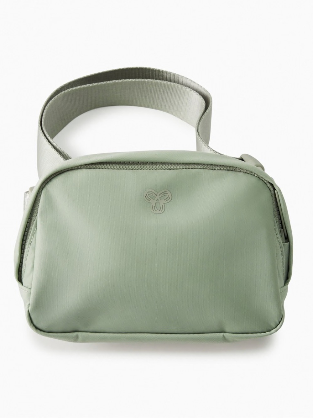 TNA Mint Green Crossbody Pouch with Mesh Pocket